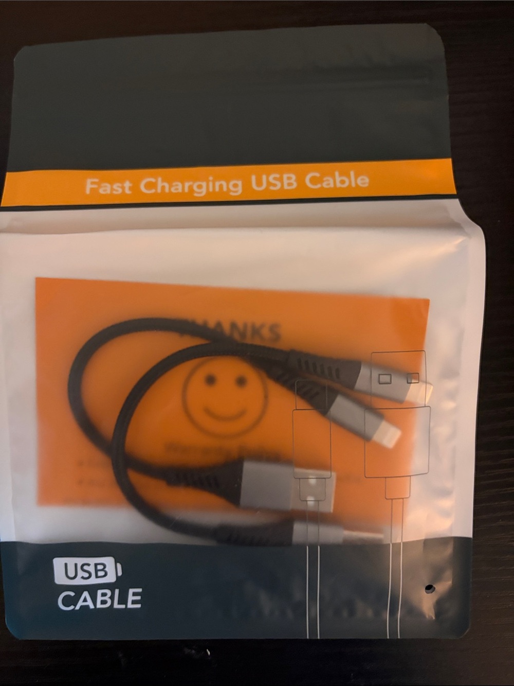Fast Charging Black USB Cable - Universal USB Cable